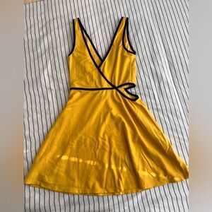 NBD REVOLVE - Yellow Backless mini Dress